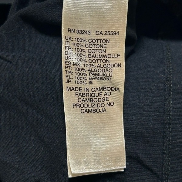 ディーゼル DIESEL 半袖Tシャツ サイズS - 黒×白 メンズ クルーネック/S トップス_画像4