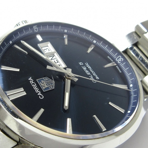TAG Heuer(タグホイヤー) 腕時計 カレラ キャリバー5 デイデイト WAR201E.BA0723 メンズ SS ブルー_画像9