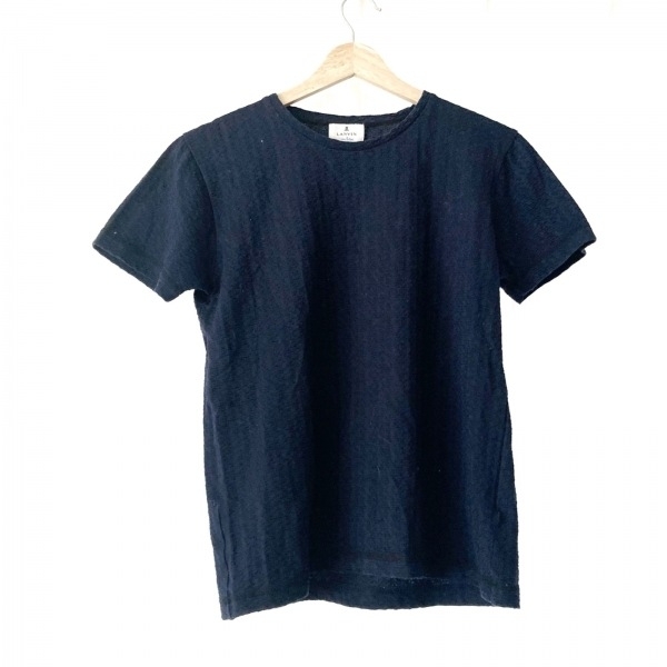 ランバンオンブルー LANVIN en Bleu 半袖カットソー サイズ46 XL - ネイビー レディース クルーネック トップス_画像1