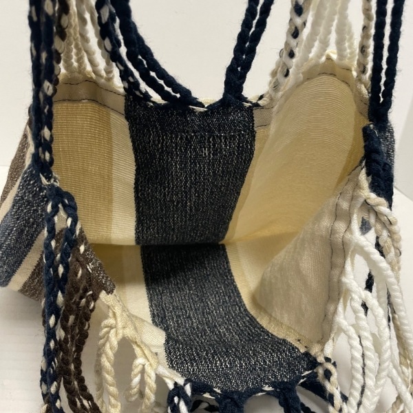  Marni MARNI большая сумка гамак сумка полиэстер слоновая кость × темный темно-синий × мульти- сумка 