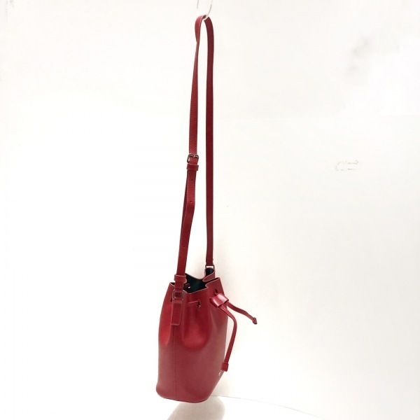  Agnes B agnes b shoulder bag leather red beautiful goods bag 