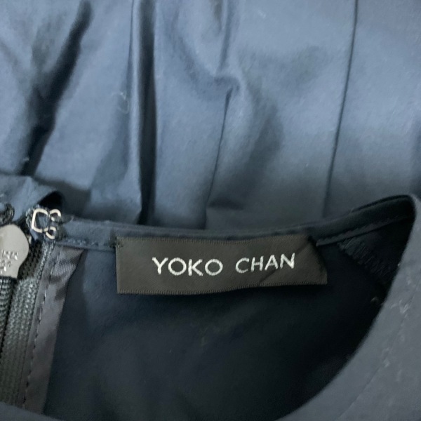 ヨーコ チャン YOKO CHAN 半袖カットソー サイズ36 S - ダークネイビー レディース クルーネック 美品 トップス_画像3