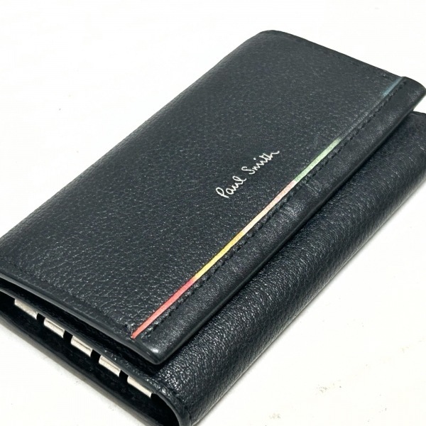 ポールスミス PaulSmith キーケース - レザー 黒 4連フック 美品 財布_画像8