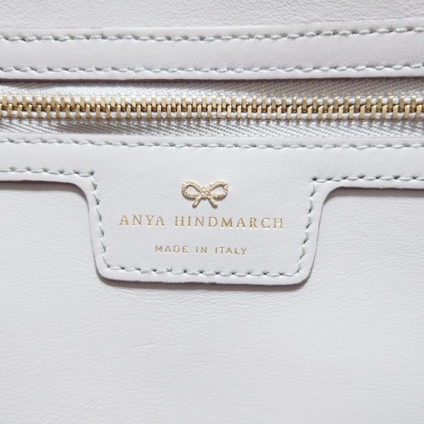 ... March   Anya Hindmarch  сумка для покупок  ...  кожа    серый  бежевый   сумка 