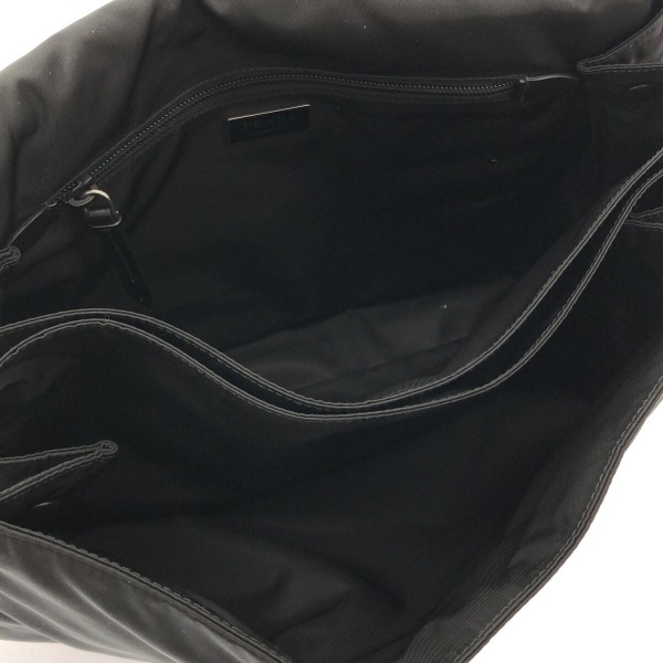 プラダ PRADA ショルダーバッグ 1BD256 Re-Nylon ラージ パデッド ショルダーバッグ ナイロン×レザー 黒 美品 バッグ_画像6