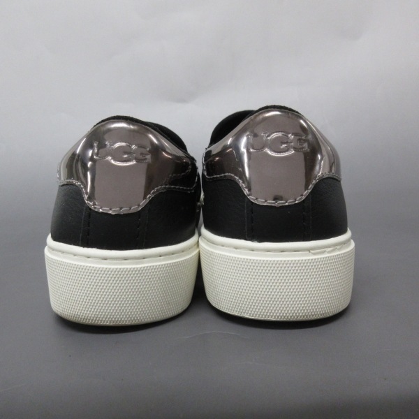  UGG UGG slip-on shoes 119891 Calvin leather black × silver lady's shoes 