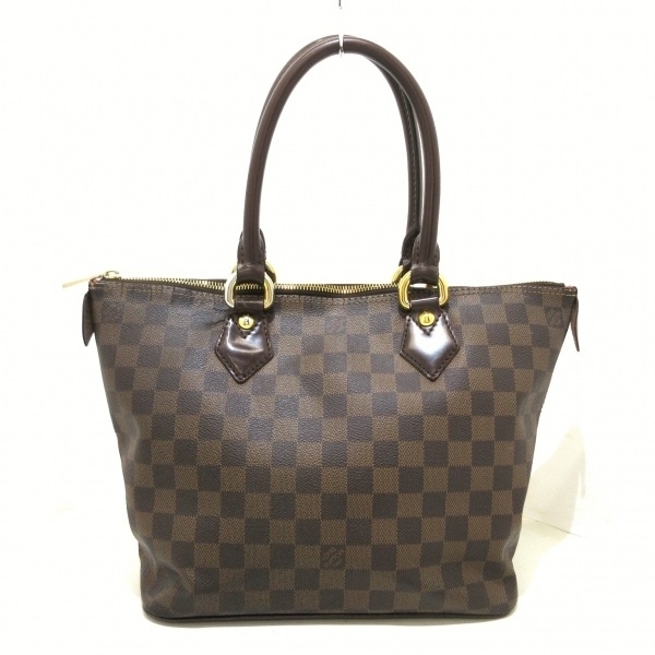 ルイヴィトン LOUIS VUITTON ハンドバッグ N51183 サレヤPM ダミエ・キャンバス エベヌ 不鮮明 バッグ ダミエ_画像1