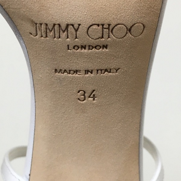 ジミーチュウ JIMMY CHOO サンダル 34 - レザー 白 レディース 靴_画像6