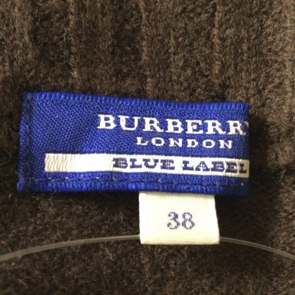 バーバリーブルーレーベル Burberry Blue Label 長袖セーター/ニット サイズ38 M - ダークブラウン レディース ハイネック トップス_画像3