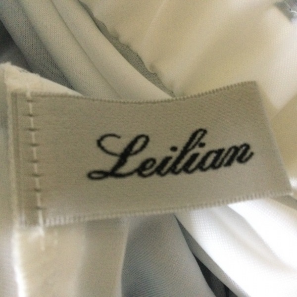 レリアン Leilian サイズ15＋ L - 白×ブルーグリーン レディース 半袖/ロング ワンピースの画像3