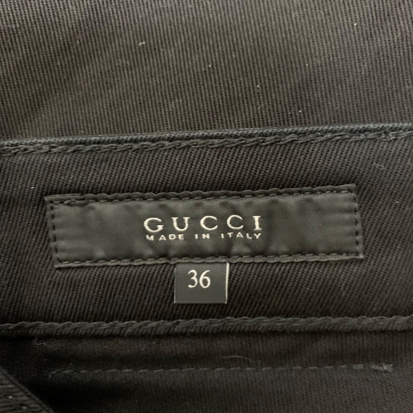  Gucci GUCCI jeans / Denim pants size 36 S 337614 XD215 - black lady's full length bottoms 