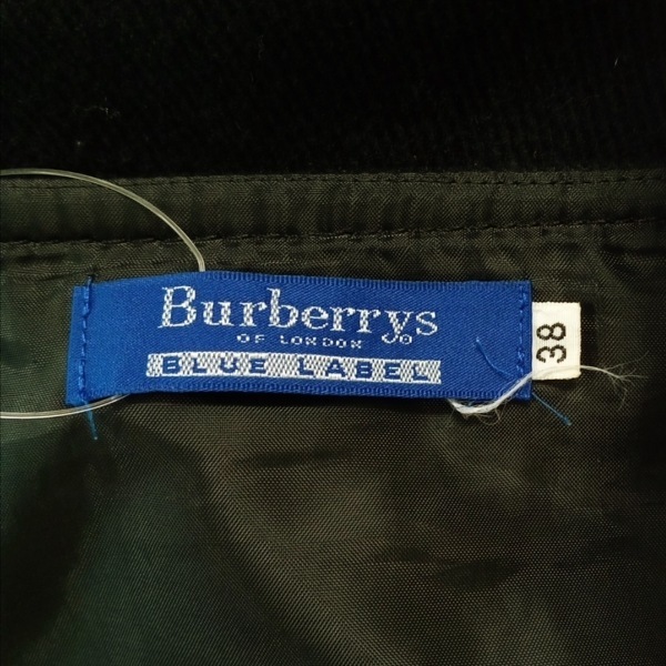 バーバリーブルーレーベル Burberry Blue Label 巻きスカート サイズ38 M - 黒 レディース ミニ ボトムス_画像3