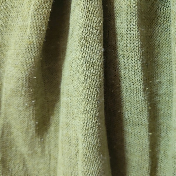 キャピタル KAPITAL 七分袖セーター/ニット サイズ1 S - イエローグリーン メンズ クルーネック/麻 トップス_画像6