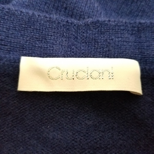 クルチアーニ Cruciani 長袖セーター/ニット サイズ42 L - ネイビー メンズ Vネック トップス_画像3