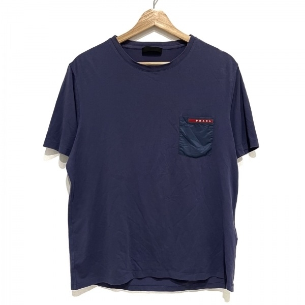 プラダスポーツ PRADA SPORT 半袖Tシャツ サイズL - ブルーグレー メンズ クルーネック トップス_画像1