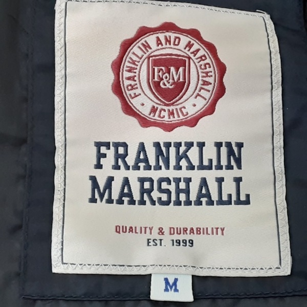 フランクリンアンドマーシャル FRANKLIN&MARSHALL ブルゾン サイズM - 黒 メンズ 長袖/春/秋 ジャケット_画像3