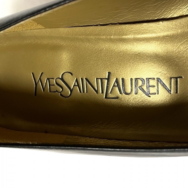イヴサンローラン YvesSaintLaurent パンプス 36 - レザー×化学繊維 黒 レディース 靴_画像5