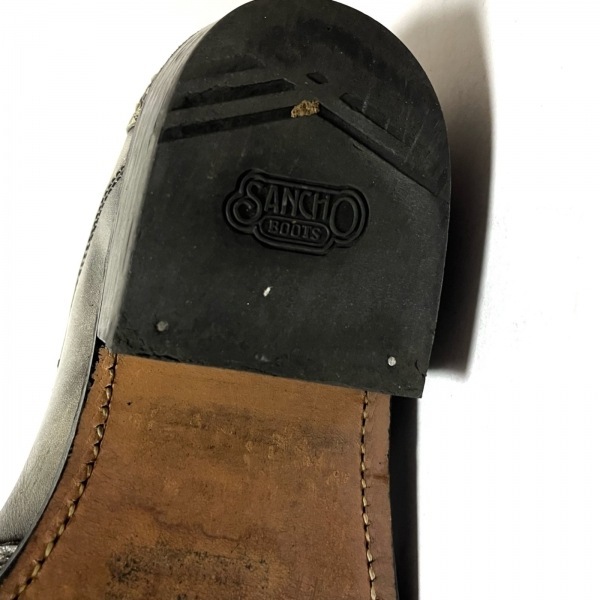 サンチョ SANCHO ショートブーツ 41 - レザー グレー×アイボリー メンズ 靴_画像5