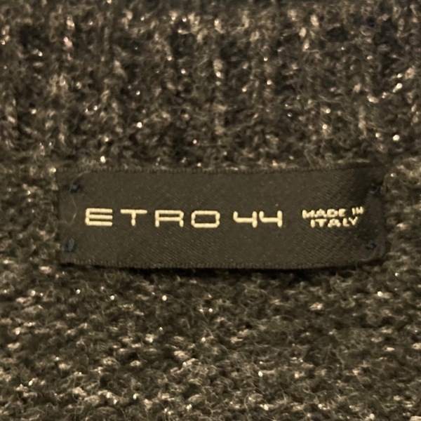 エトロ ETRO 長袖セーター/ニット サイズ44 L - ダークグレー レディース ラメ トップス_画像3
