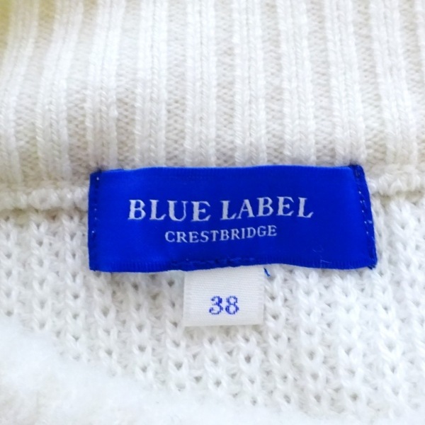 ブルーレーベルクレストブリッジ BLUE LABEL CRESTBRIDGE 長袖セーター/ニット サイズ38 M - アイボリー レディース ハイネック 美品_画像3