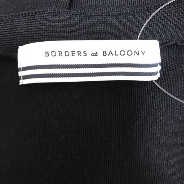 ボーダーズアットバルコニー BORDERS at BALCONY カーディガン サイズ38 M - 黒 レディース 長袖 トップス_画像3