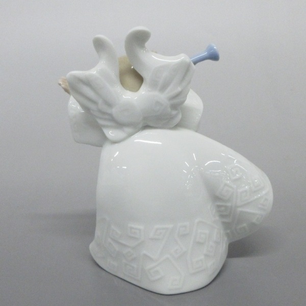ナオ NAO - 陶器 白×ベージュ×ライトブルー 置物/天使 美品 小物_画像2