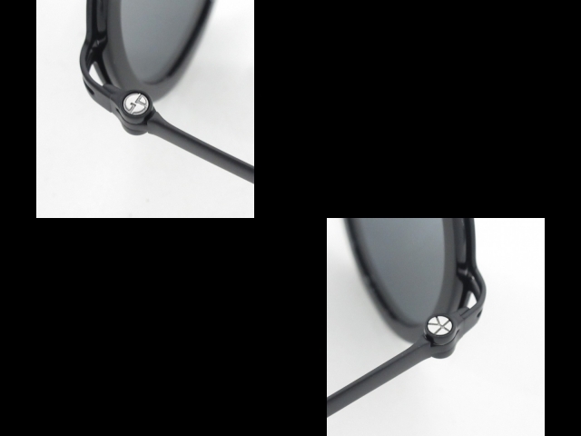 joru geo Armani GIORGIOARMANI AR6147-T sunglasses round titanium black YUICHI TOYAMA collaboration sunglasses 