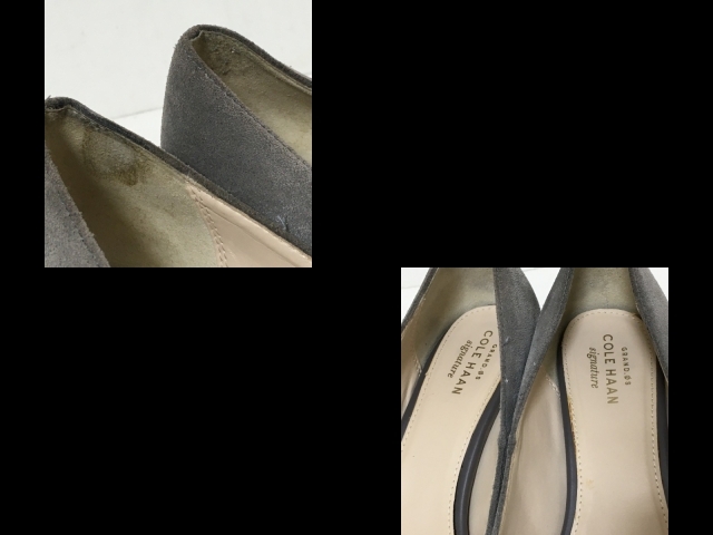 コールハーン COLE HAAN パンプス 6 1/2B - スエード グレー レディース 靴_画像10