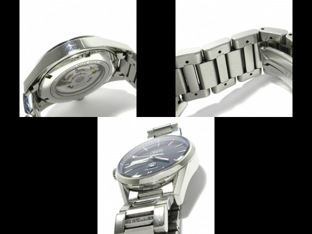 TAG Heuer(タグホイヤー) 腕時計 カレラ キャリバー5 デイデイト WAR201E.BA0723 メンズ SS ブルー_画像10