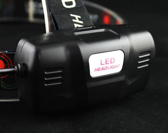 ① LED ヘッドライト 充電池 充電式 明るい 登山 釣り 夜釣り キャンプ アウトドア 防災 災害 非常用 懐中電灯 ワークライト 驚愕黒赤 単品の画像2