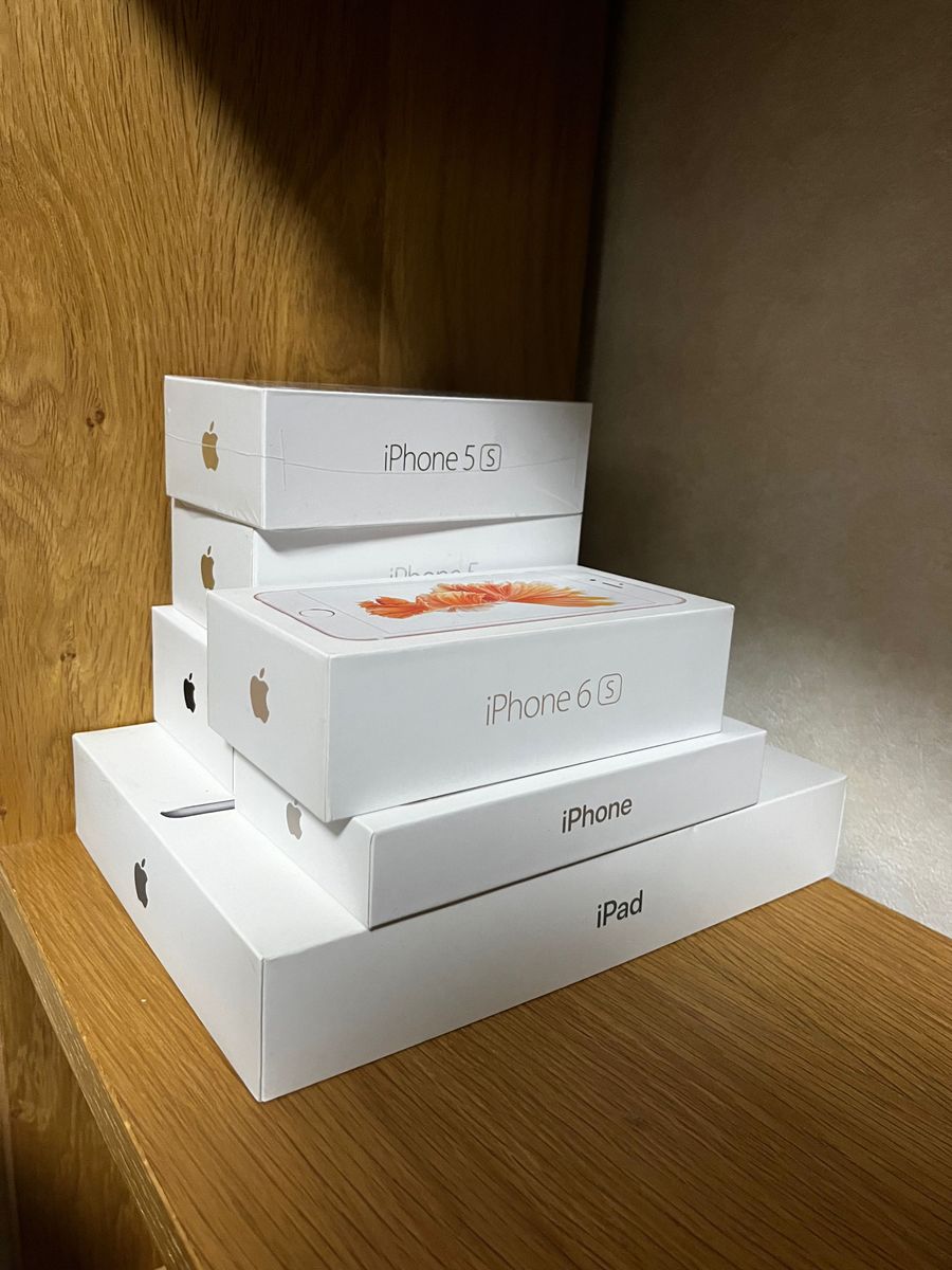 超綺麗 iPhone iPadの空箱 7箱セット Appleシールあり 