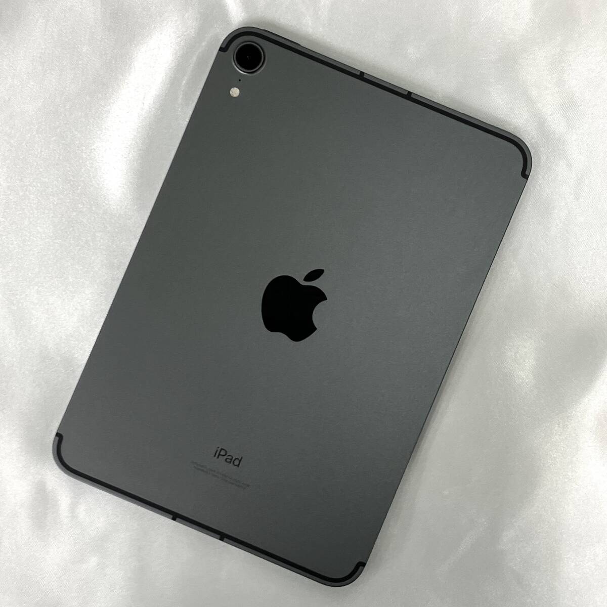 【中古 超美品】SIMフリー iPad mini 第6世代 Wi-Fi+Cellularモデル 256GB スペースグレイ MK8F3J/A バッテリー最大容量96% au版 mini6の画像2