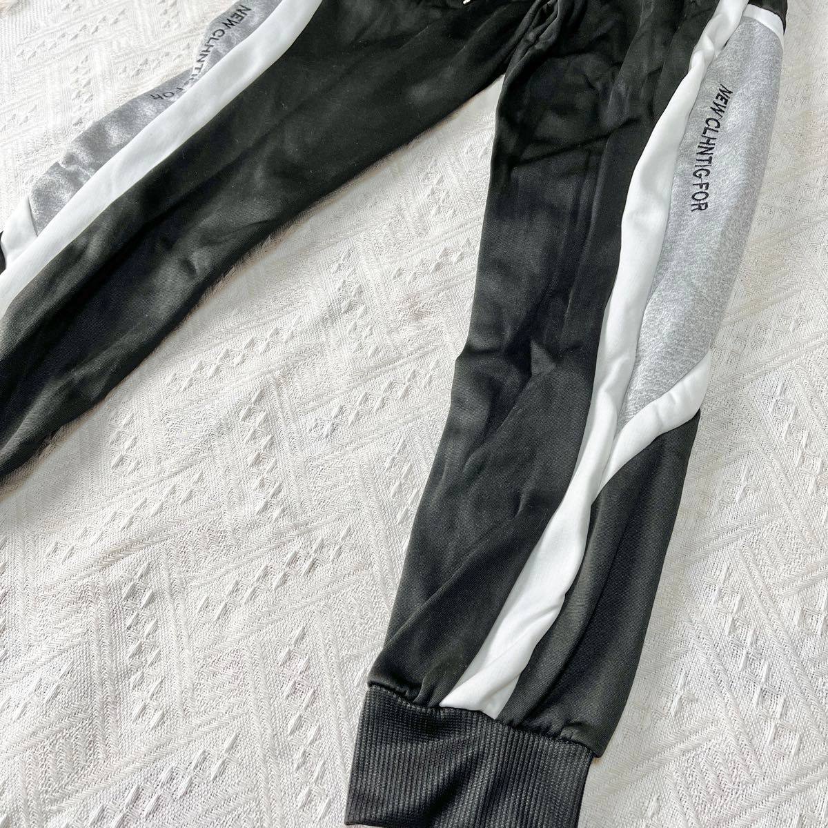 ジョガーパンツ M ブラック メンズ  スウェット 男女兼用 韓国 ルームウェア 部屋着 ジャージ トレーニングウェア 黒