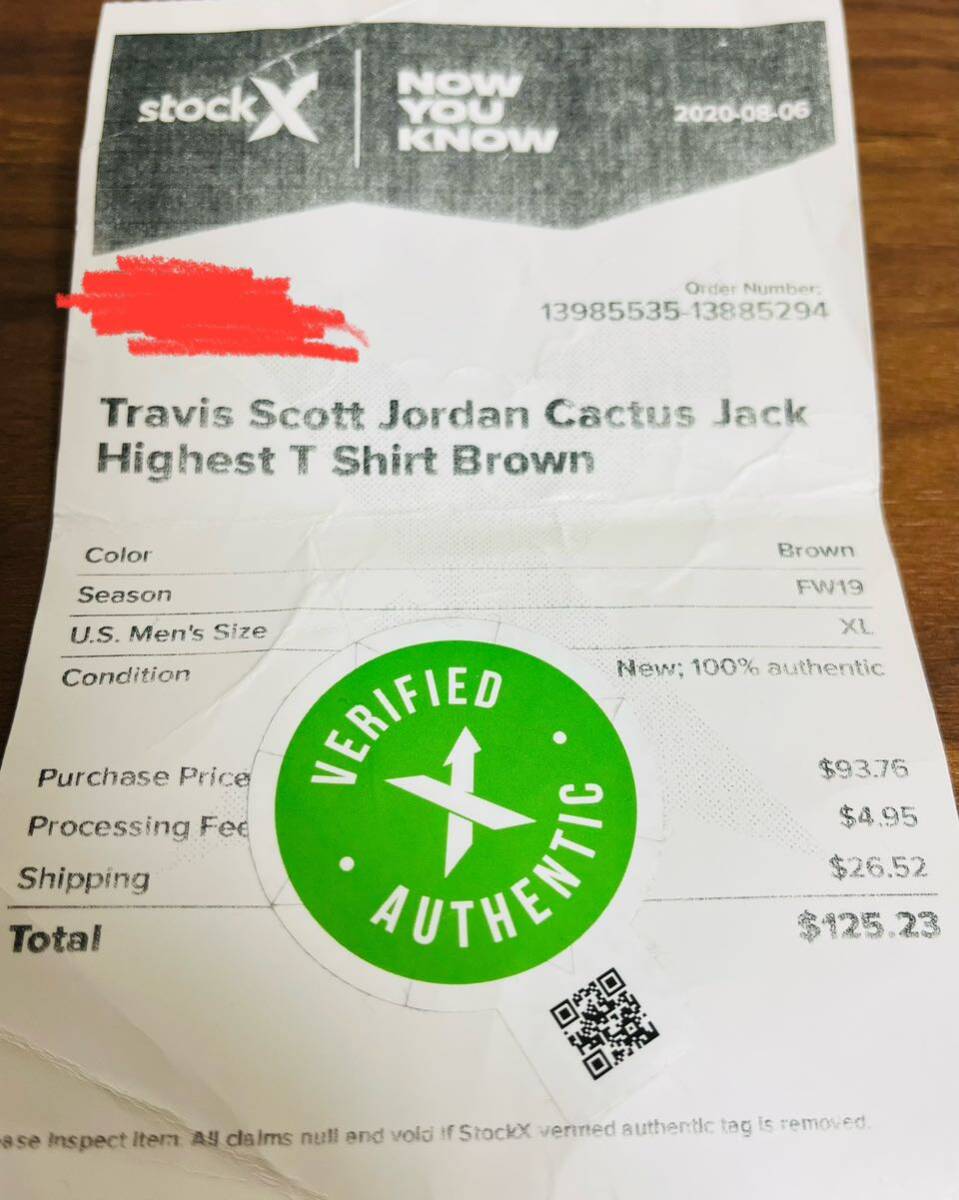 Travis Scott Nike JORDAN Tシャツ XL / ジョーダン supreme ナイキ box 24ss T cactus jack トラヴィス スコット yeezyの画像4