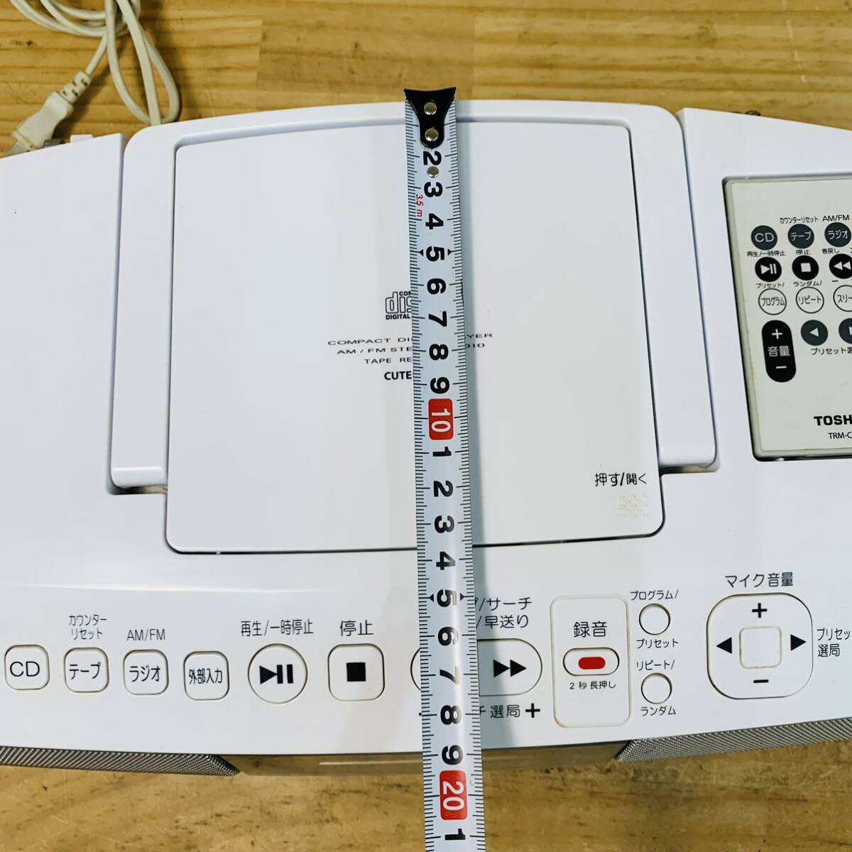 AR38033-30 TOSHIBA 東芝CDラジカセ TY-CDK8 ラジオ カセット_画像10