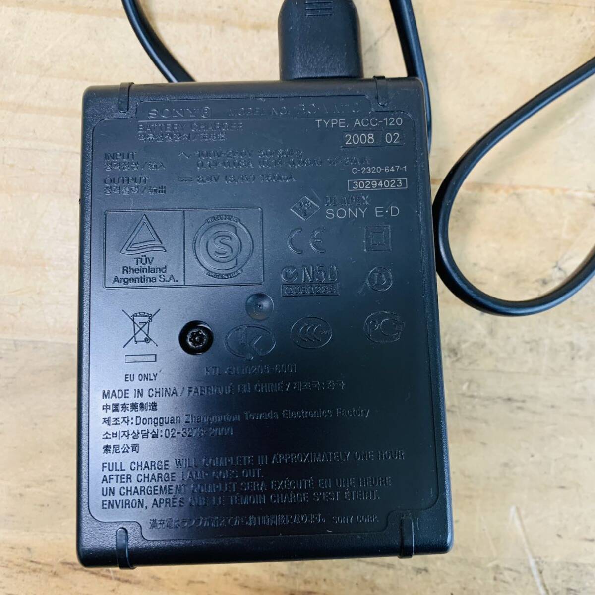 3H38406-30 electrification only OK SONY Sony battery charger BC-VM10 lithium ion NP-FM500H