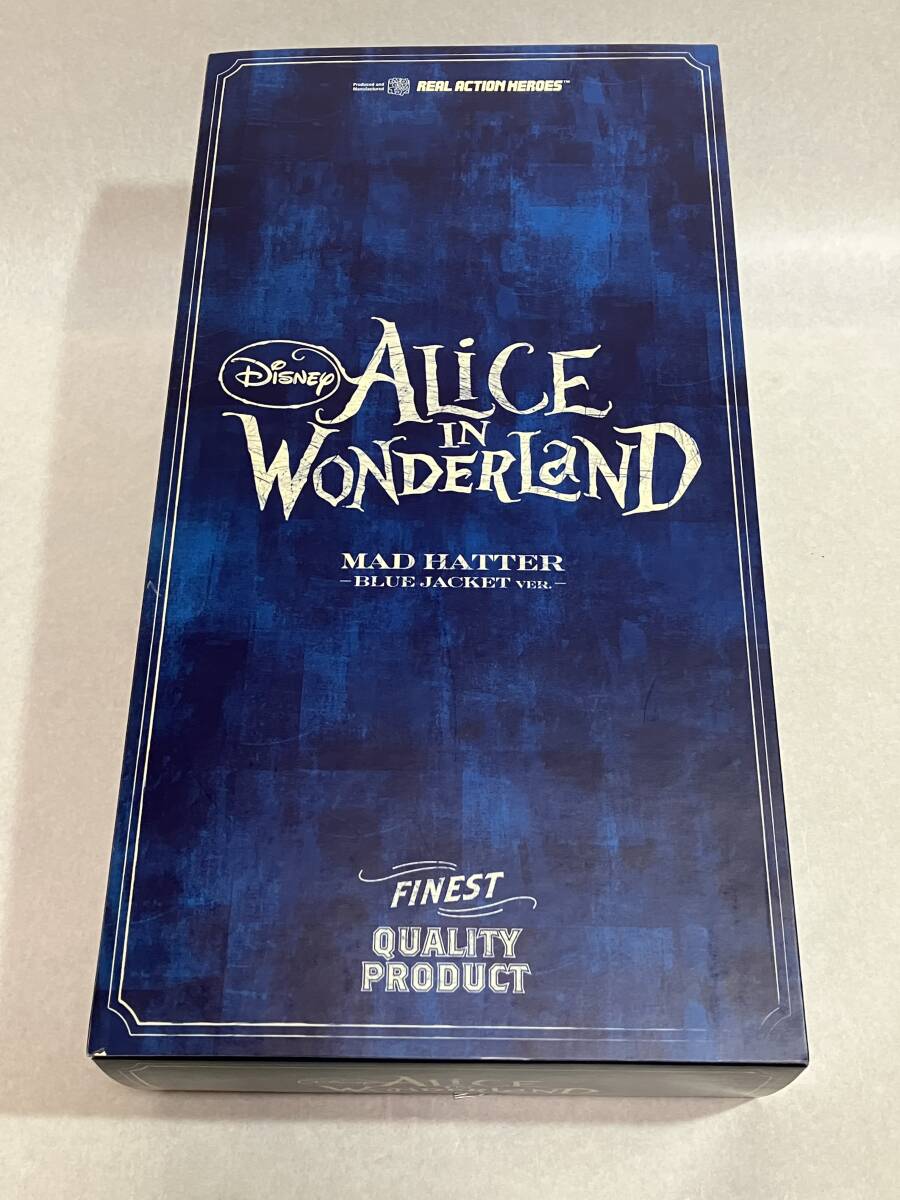 ☆メディコムトイ・RAH・リアルアクションヒーローズ・ALICE IN WONDERLAND・MAD HATTER・マッドハッターブル―ジャケットVer・未開封品☆_画像1