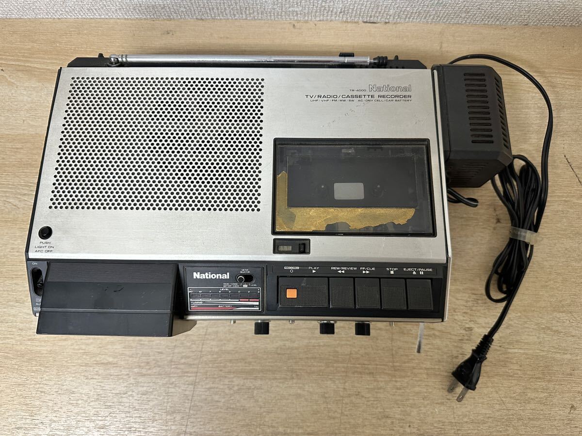A830 ナショナル National テレビラジオカセットレコーダー TV付ラジカセ TR-4000の画像2