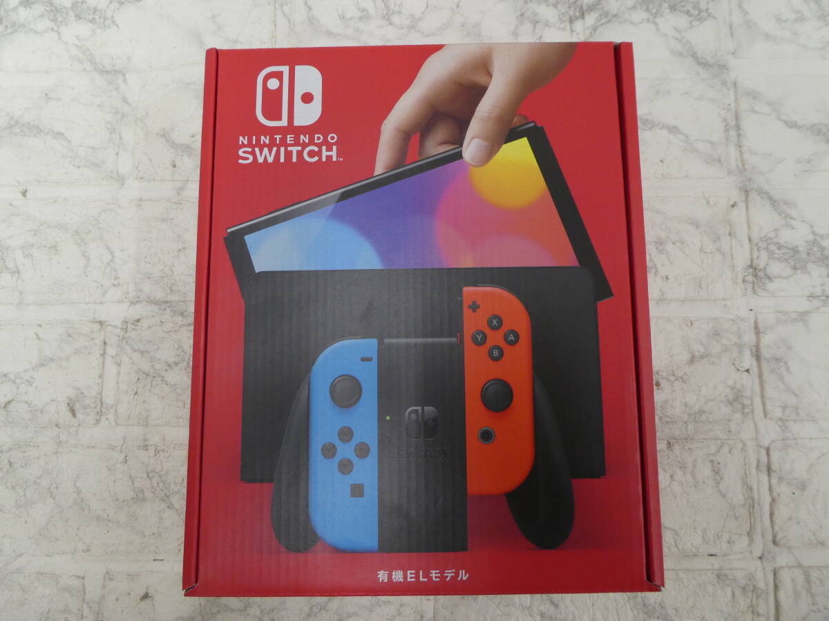  ☆ Nintendo Switch 有機ELモデル ニンテンドースイッチ 任天堂 ネオンブルー ネオンレッド 新品 1円スタート ☆の画像1