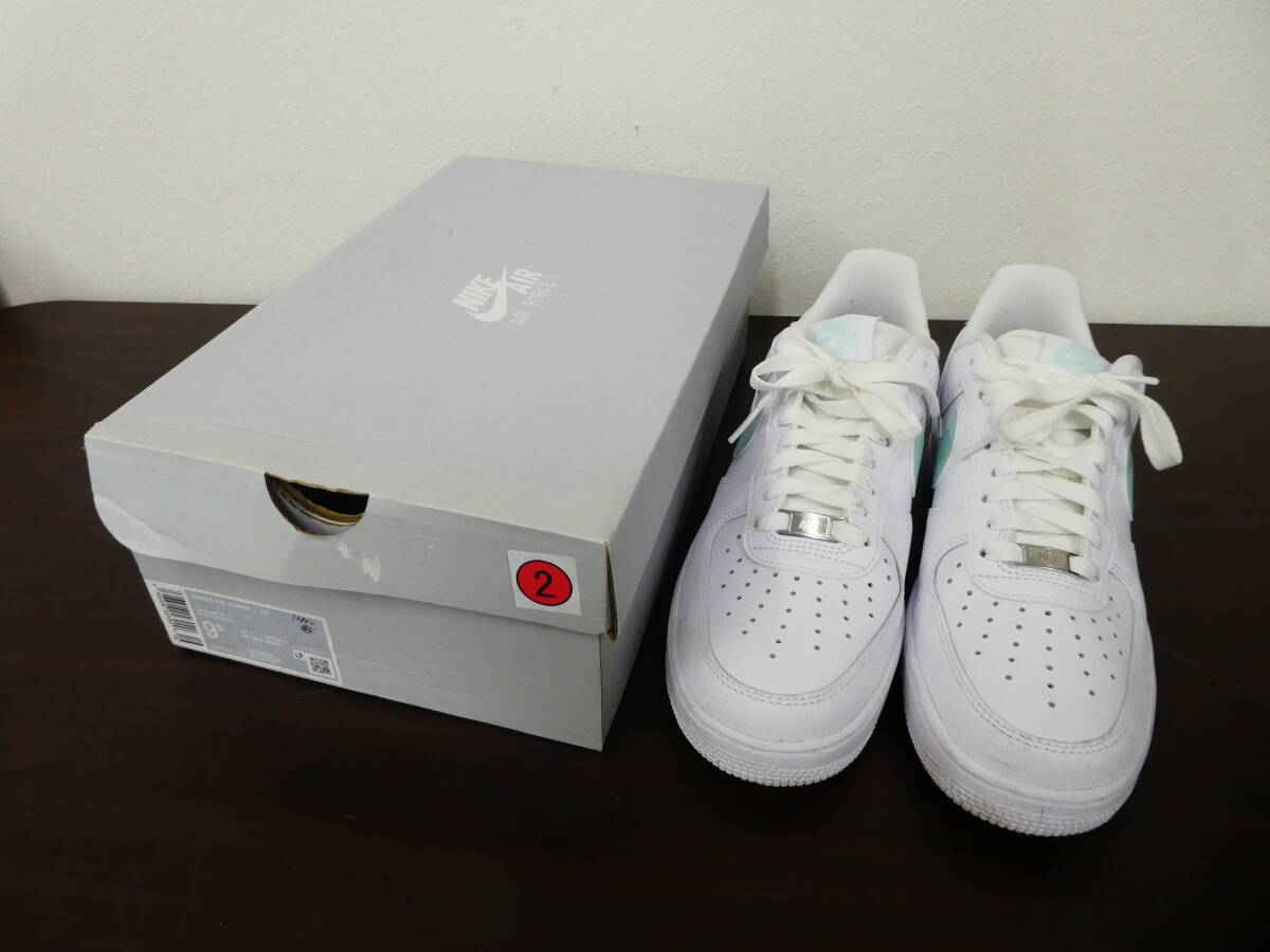 ☆ NIKE WMNS AIR FORCE 1 LOW JADE ICE ナイキ ウィメンズ エアフォース 1 ジェイド アイス DD8959-113 中古 1円スタート☆_画像1