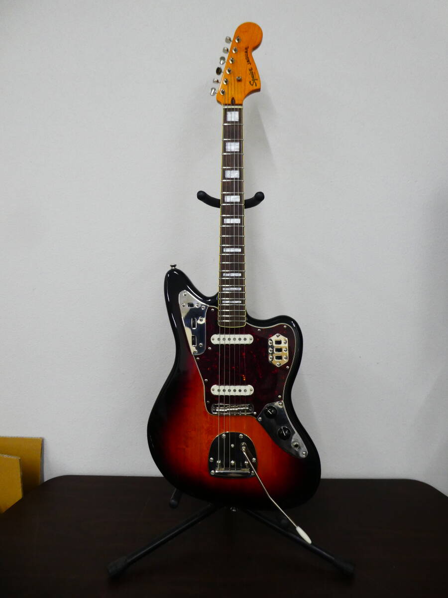 ☆スクワイア Squier Classic Vibe 70s Jaguar ジャガー クラシックバイブ エレキギター サンバースト 美品 1円スタート☆