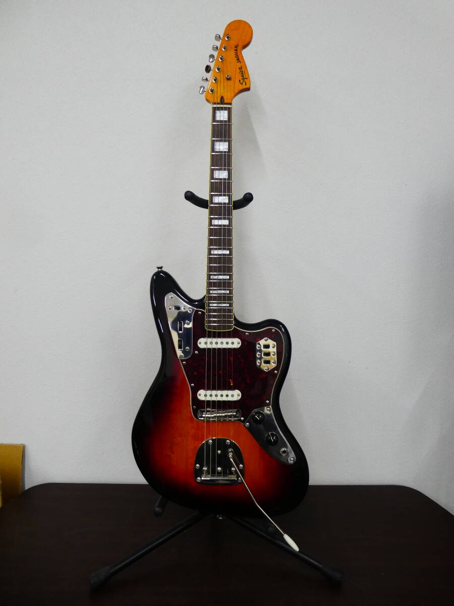 ☆スクワイア Squier Classic Vibe 70s Jaguar ジャガー クラシックバイブ エレキギター サンバースト 美品 1円スタート☆の画像10