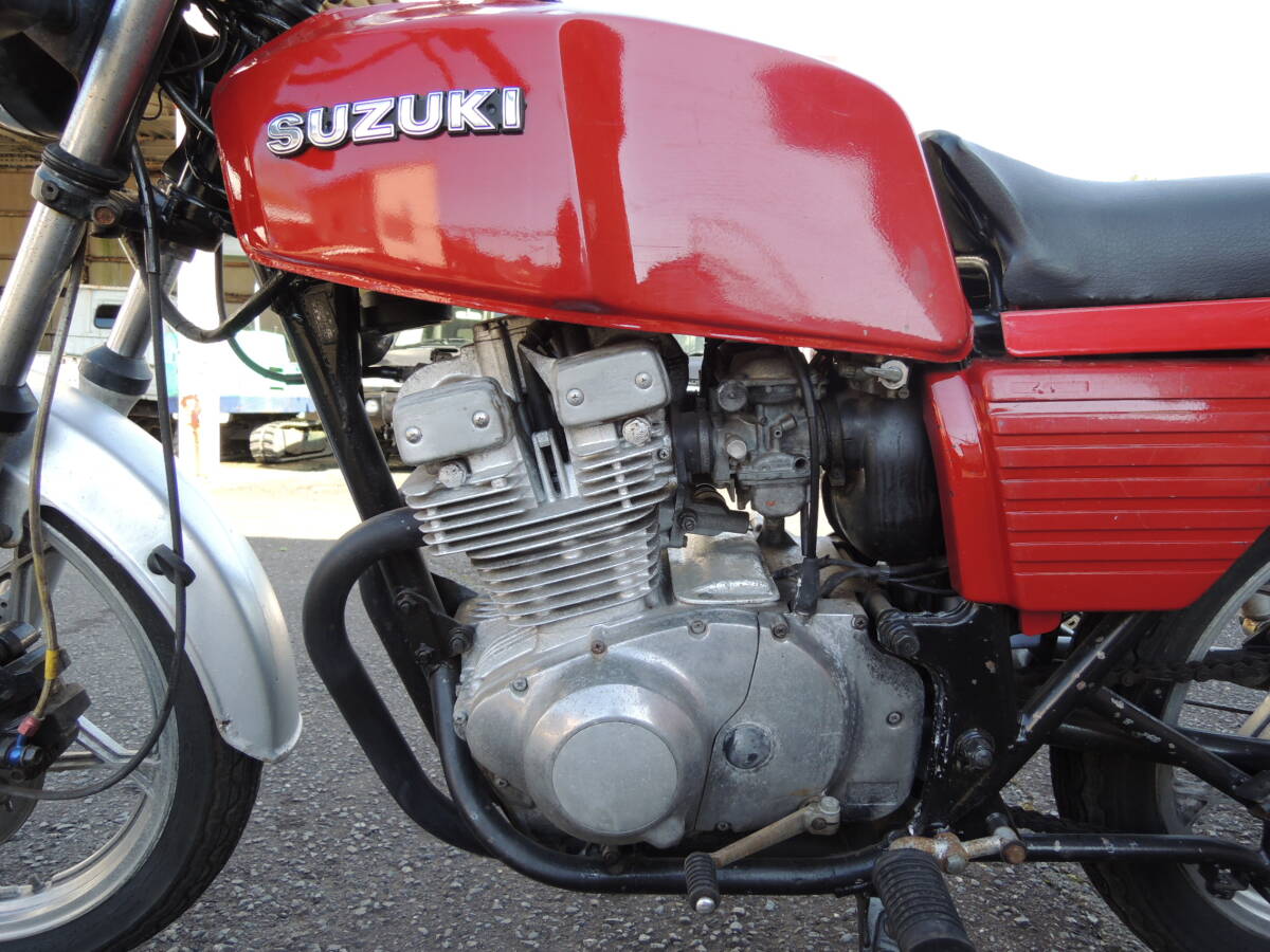 GSX250E 赤 GSX ザリ 実働確認済み ベース車 書類あり 返納書 千葉県発の画像6