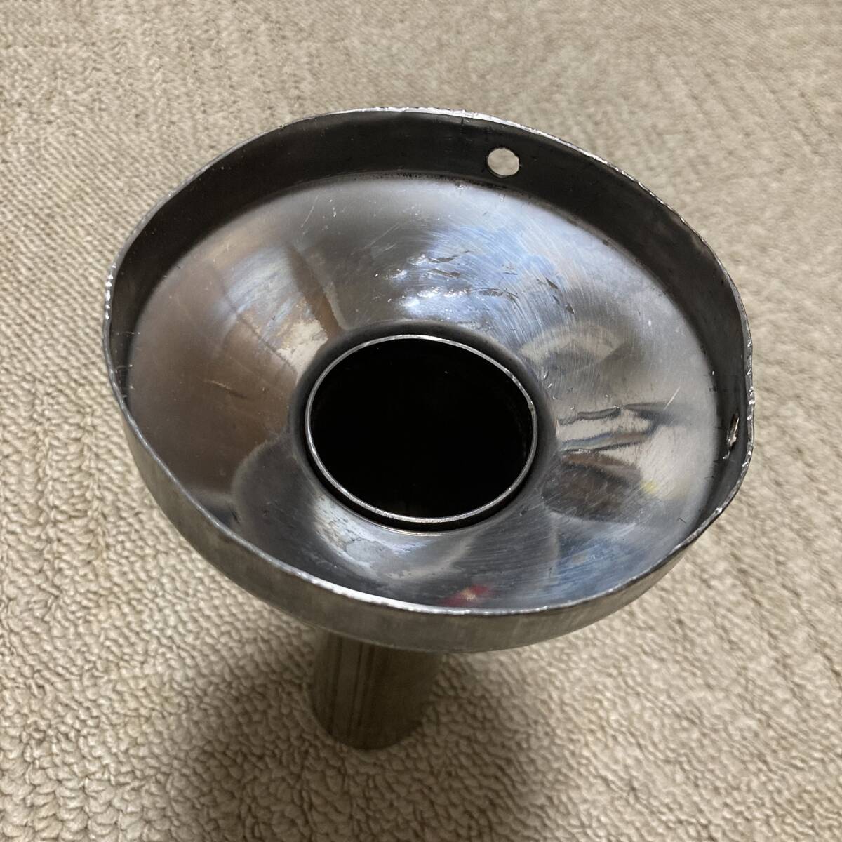 * made of stainless steel inner silencer baffle inside small outer diameter 38 millimeter φ commodity absolute size outer diameter 110mm for? used!