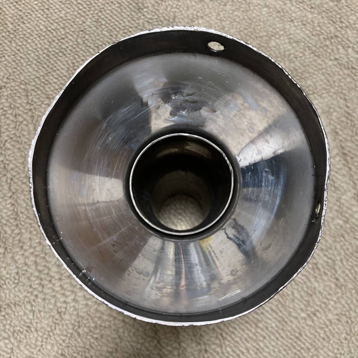* made of stainless steel inner silencer baffle inside small outer diameter 38 millimeter φ commodity absolute size outer diameter 110mm for? used!