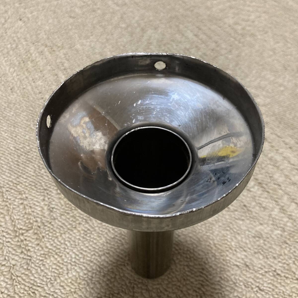 * made of stainless steel inner silencer baffle inside small outer diameter 38 millimeter φ commodity absolute size outer diameter 110mm for? used!