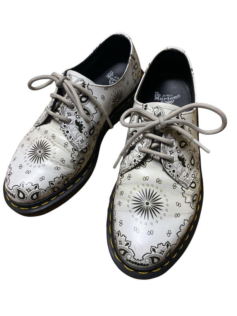 Dr.Martens 3ホール 黄ステッチ バンダナ ペイズリー 22.5cm_画像4