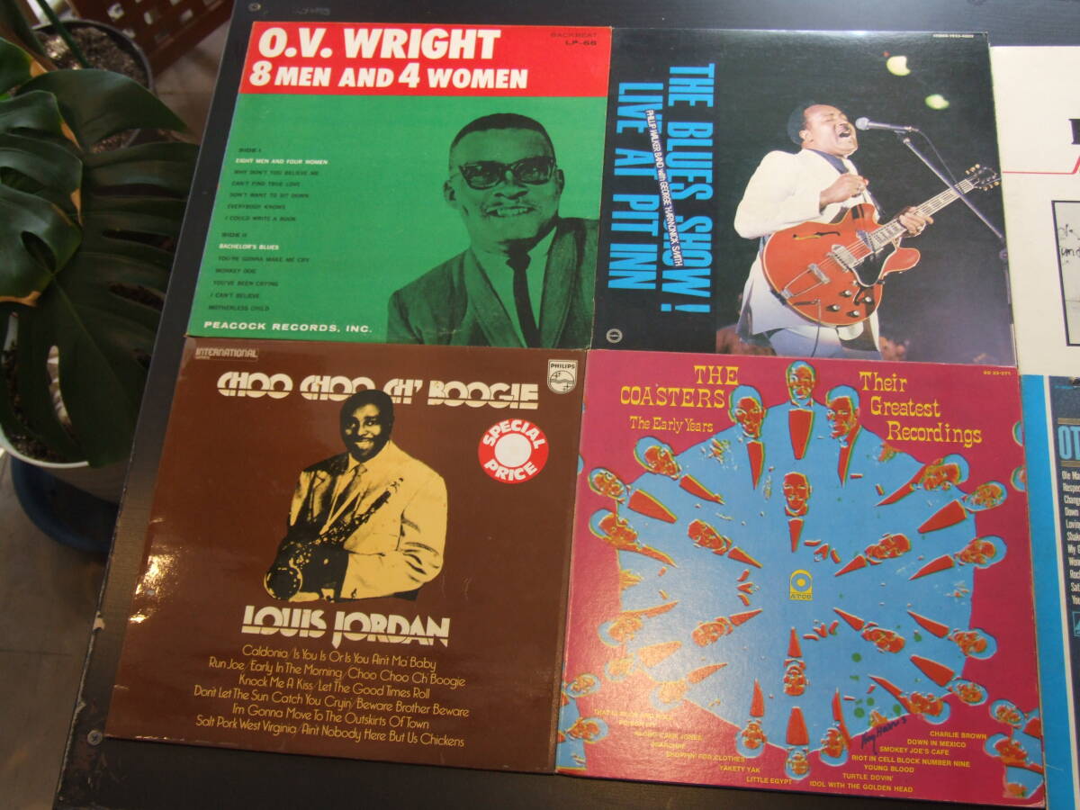 ブルース LP レコード まとめて8枚セット O.V.WRIGHT LOUIS JORDAN THE COASTERS PHILLIP WALKER etc.の画像1