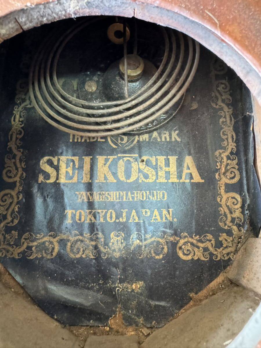 SEIKOSHA 掛け時計 古時計 精工舎 昭和レトロ アンティーク の画像2