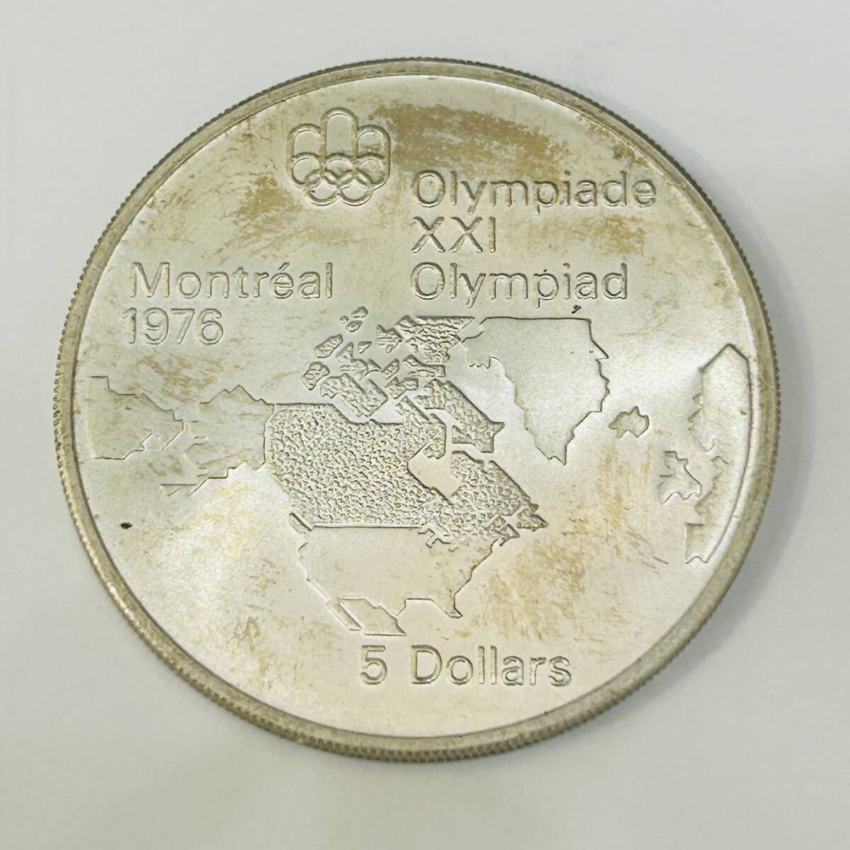 【外国銀貨】カナダ モントリオール オリンピック 5ドル銀貨 24.4g★45302の画像2